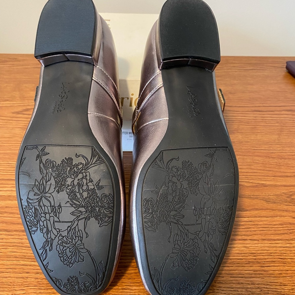 Life Stride Metallic Pewter Mary Jane Flats - Picture 6 of 6